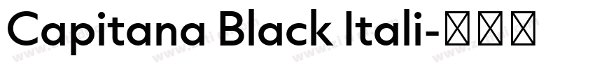 Capitana Black Itali字体转换